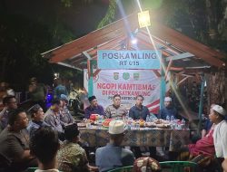 Dampingi Wakapolres Metro Bekasi, Kapolsek Cikarang Selatan gelar “Ngopi Kamtibmas” bersama Masyarakat