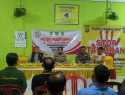 Sampaikan Pesan Himbauan, Sat Reskrim Polres Metro Bekasi gelar ‘Ngopi Kamtibmas’ bersama Masyarakat