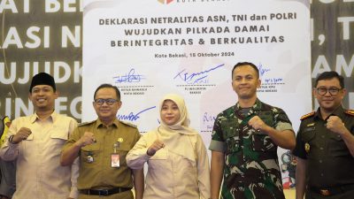 Tingkatkan Sinergisitas, Bawaslu gelar Deklarasi Netralitas ASN, TNI, & Polri