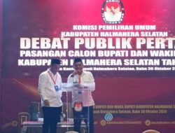 Debat Perdana Pilkada Halsel, Paslon Rusihan-Muhtar Tampil Percaya Diri