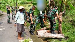 Taruna Akmil Tingkat II Praktik Binter di Kecamatan Tempuran