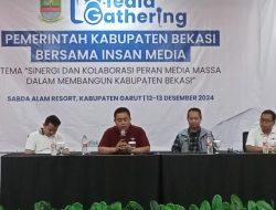 Diskominfosantik Gelar Media Gathering dengan tema ” Sinergi dan Kolaborasi peran Media Massa dalam membangun Kabupaten Bekasi”